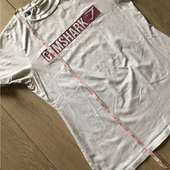 Gymshark White Logo T-Shirt - Picture 5 of 9